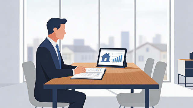 Kostenlose Immobilienbewertung: Ziesche Immobilien Ein junger Mann sitzt vor der Bewertung seiner Immobilie